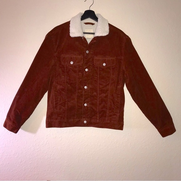 H&M Other - Men’s H&M Sherpa- Lined Corduroy Trucker Jacket (Size M)